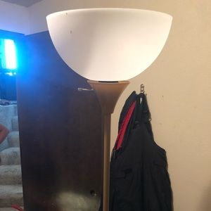 Gold & white room lamp